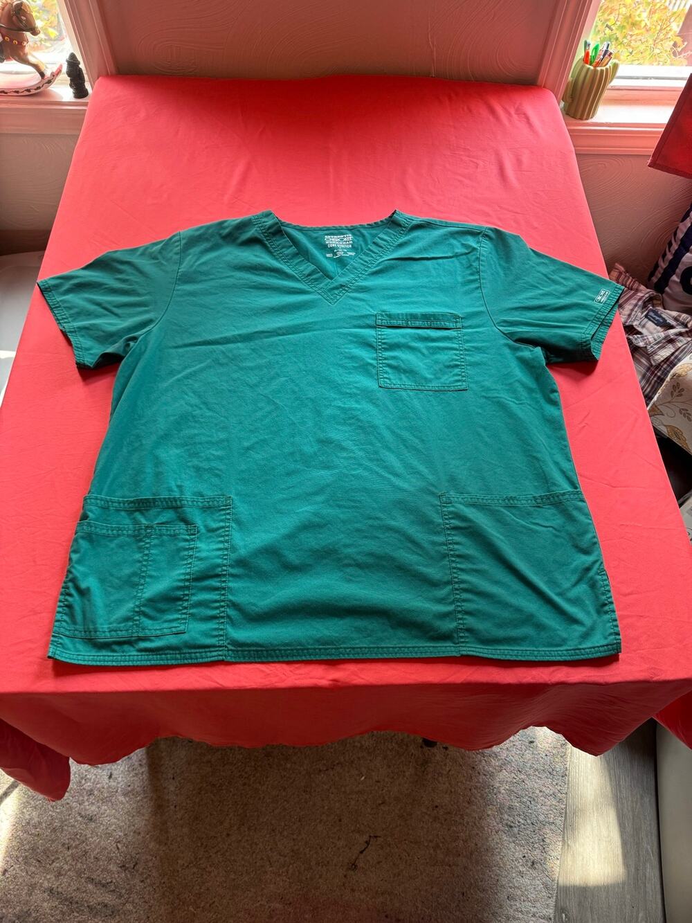 Cherokee Core Stretch Unisex V-Neck Scrub Top XL